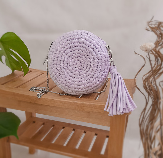 torby na ramię Mała okrągła torebka - lilac
