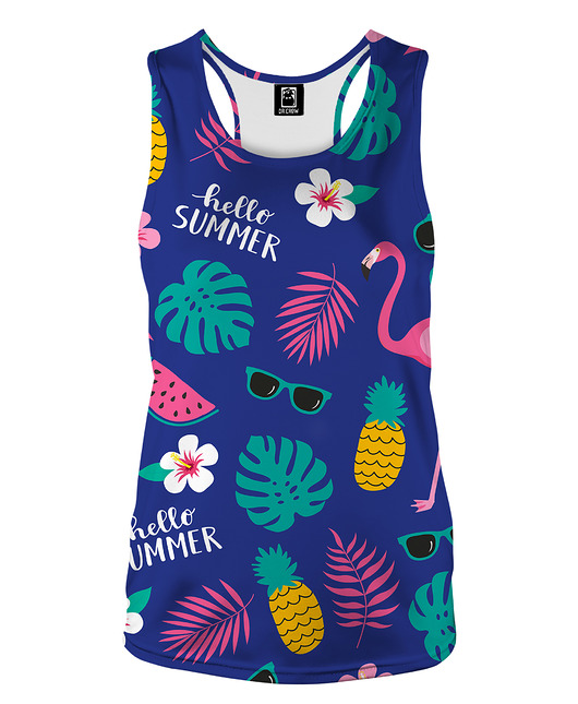topy damskie DR.CROW Bokserka Top Hello Summer