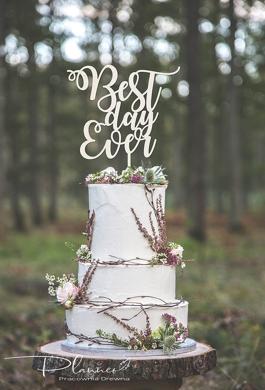 Toper Topper na tort Best Day Ever Planneo
