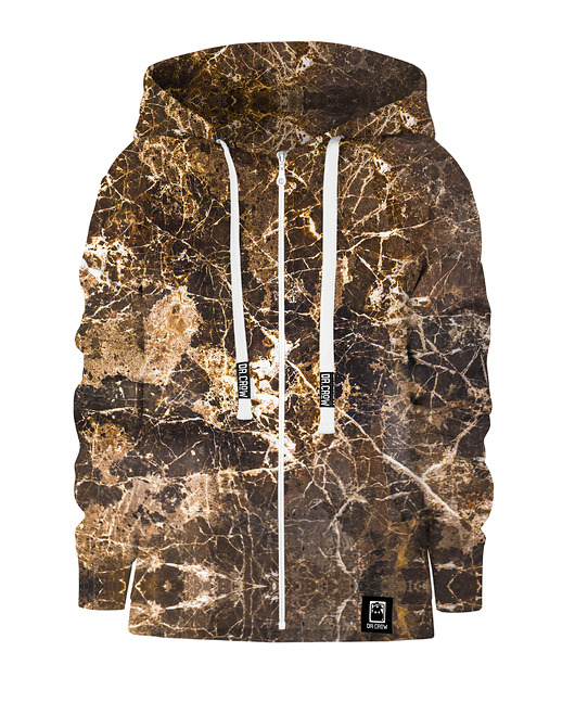 bluzy dla dziewczynki Bluza Zamek Dziewczynka DR.CROW Marble Brown
