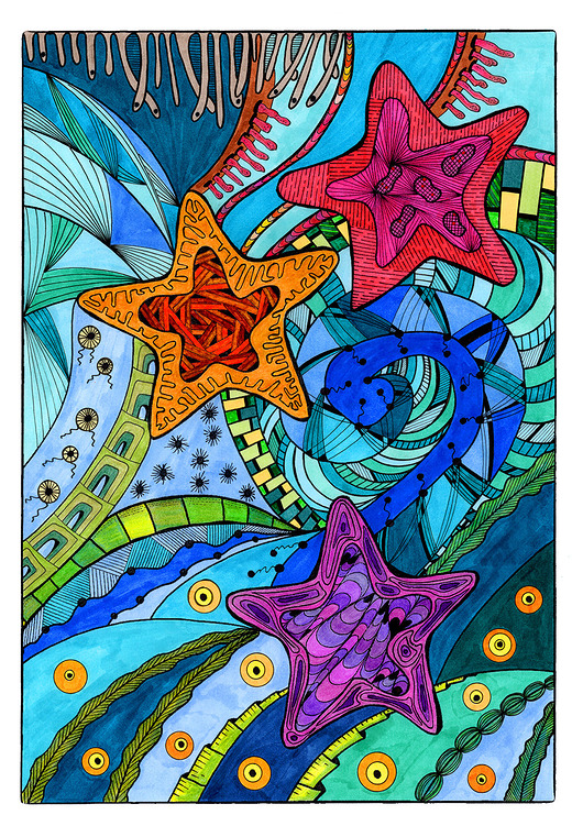 grafiki i ilustracje 52. OCEAN - rysunek, plakat.