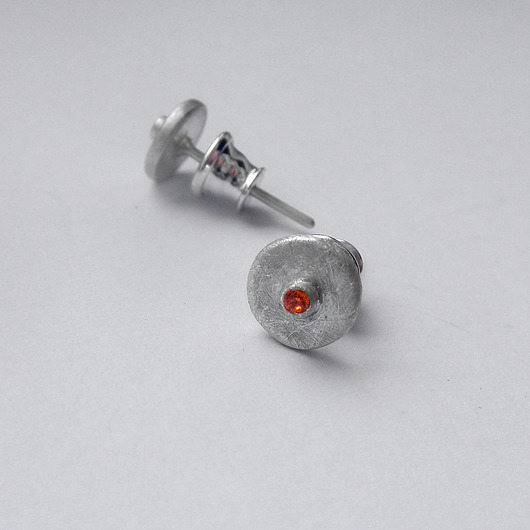 kolczyki z kamieniami Kolczyki OKRĄG