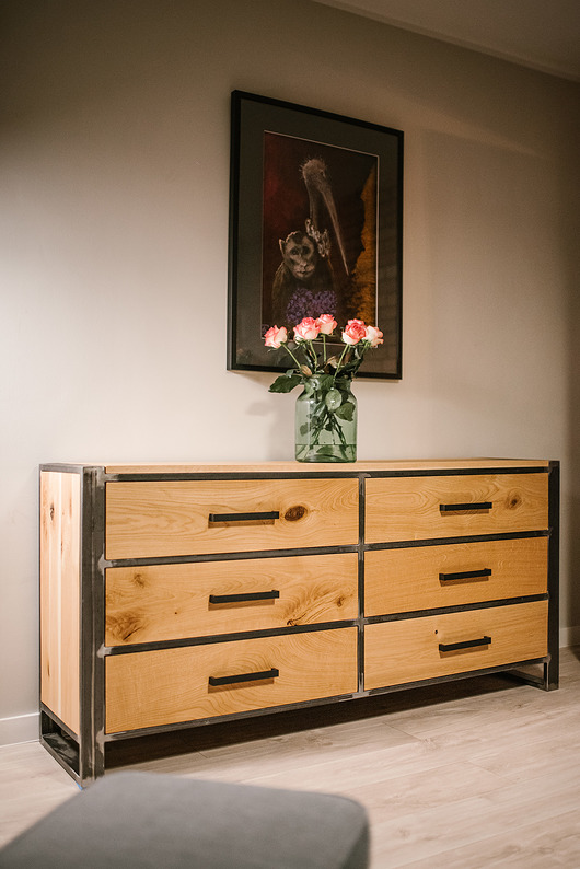 komody i szafki Komoda "Zielonka" w stylu Loft