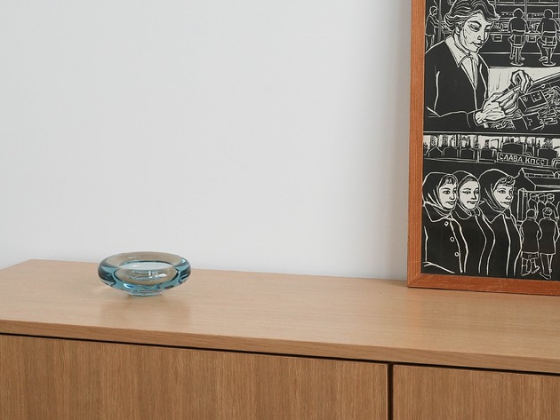 miski i misy Misa szklana, duński design, lata 60, Holmegaard, Per Lütken