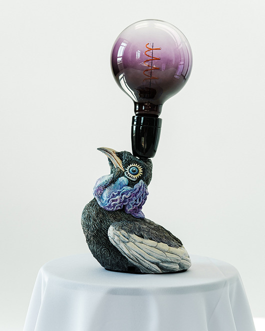 lampy stołowe Bird  Gymnoderus foetidus named Labrin