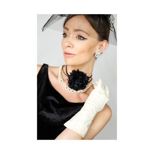 chokery Choker z jedwabiu