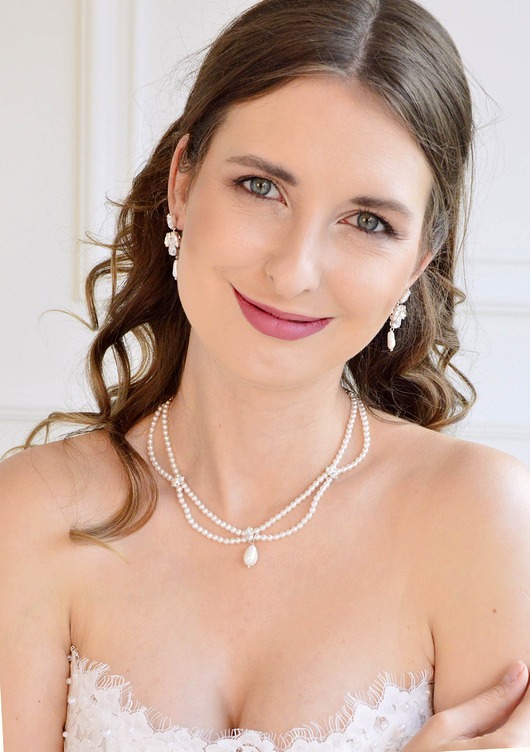 wisiory Naszyjnik z pereł Mona