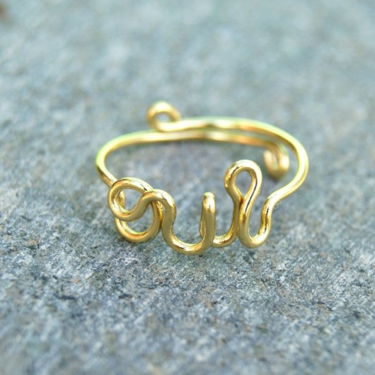 oui - pierscionek zloty SHEandHE