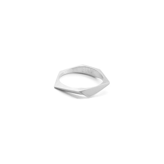 pierścionki srebrne ONE EDGE mini / satin SILVER ring