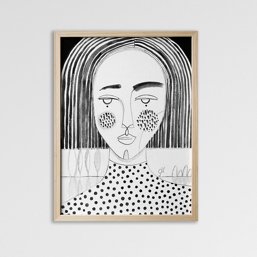 Plakat 50x70 cm - Groszki Gabriela Krawczyk