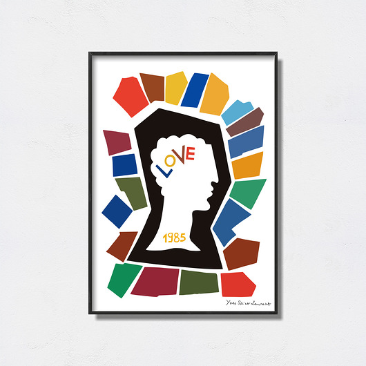 plakaty Yves Saint Laurent "Love Poster 1985"