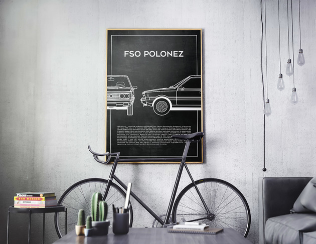 plakaty Plakat Polska Motoryzacja - FSO Polonez