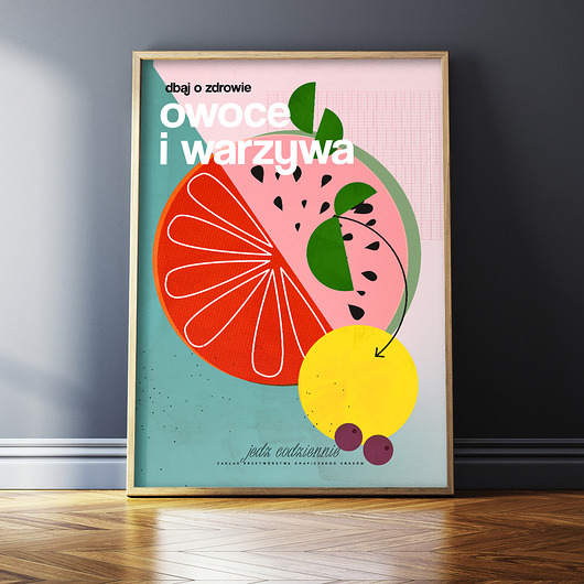 plakaty Plakat "Jedz owoce i warzywa"