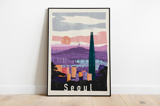 plakaty Plakat Seoul