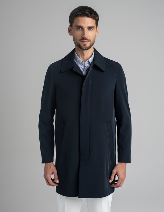 płaszcze i kurtki męskie Płaszcz męski credaro granatowy
