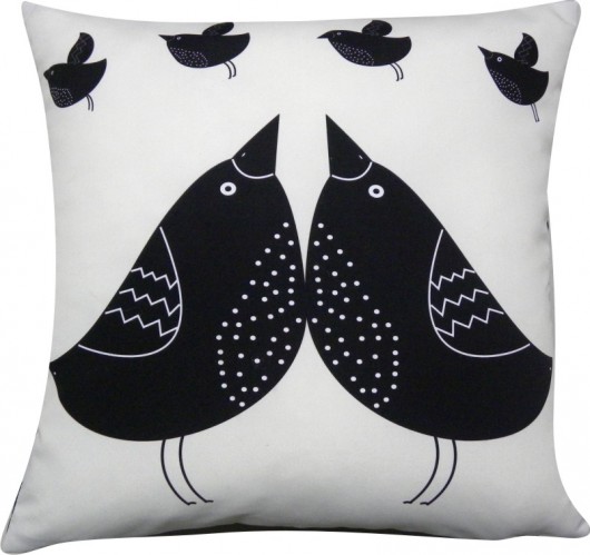 poduszki, poszewki - różne Poduszka z ptaszkami