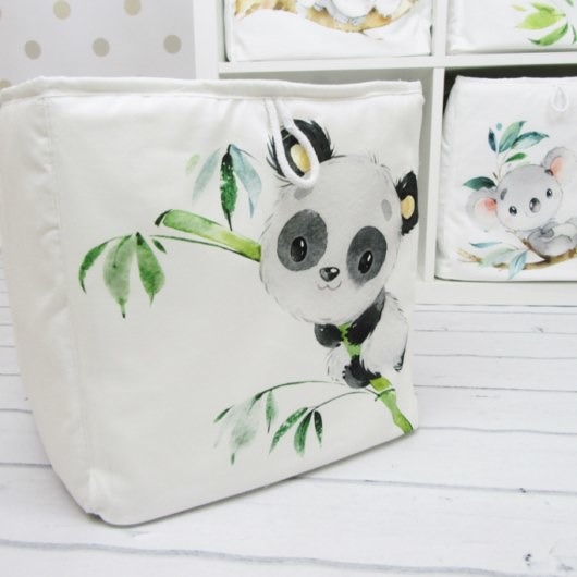 pojemniki na zabawki Pojemnik na zabawki z Misiem Panda