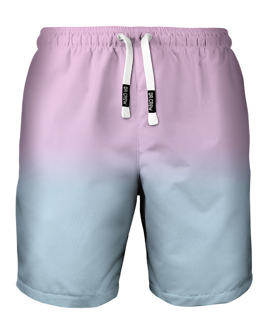 spodnie męskie Shorty Kąpielowe Męskie DR.CROW Ombre Pink Blue