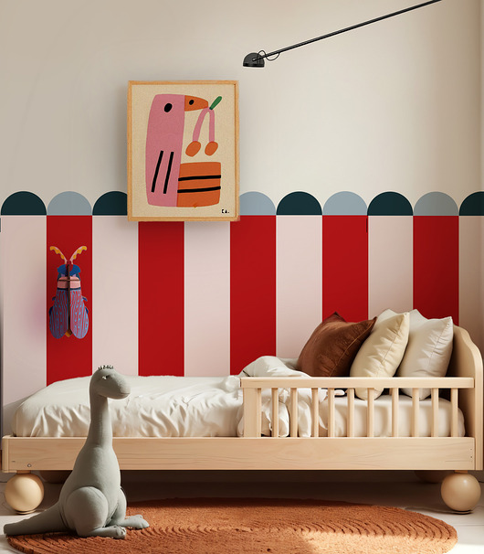 tapety i naklejki ścienne Wainscoting Seashell - samoprzylepny dekoracyjny panel ścienny