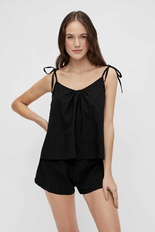 piżamy damskie Koszulka do spania czarna