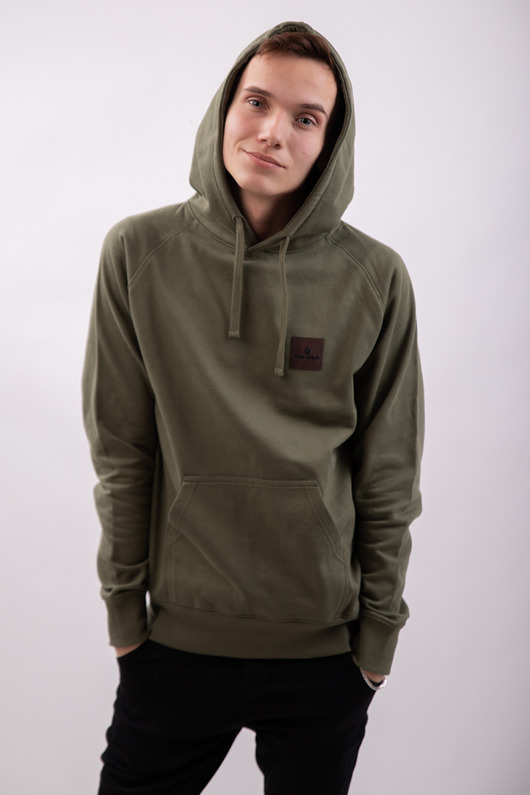 bluzy męskie Bluza military bawełna organiczna GOTS