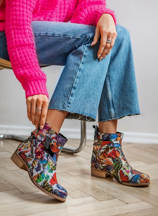 RĘCZNIE ROBIONE BOTKI ZAPATO 458 MOTYL Zapato