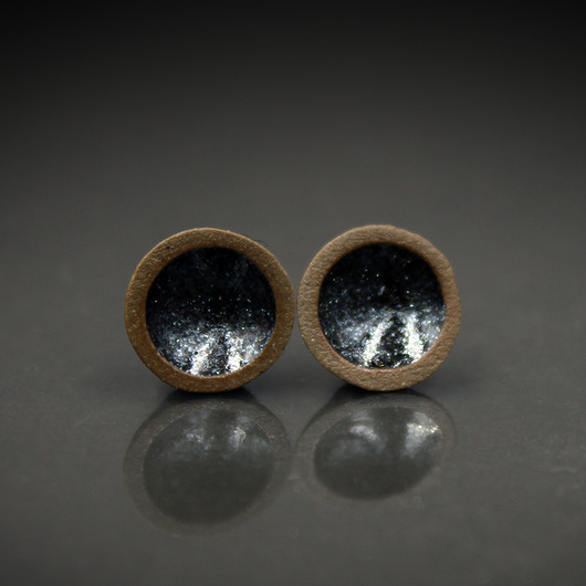 kolczyki ceramiczne Drobinki 10mm /stal chirurgiczna/