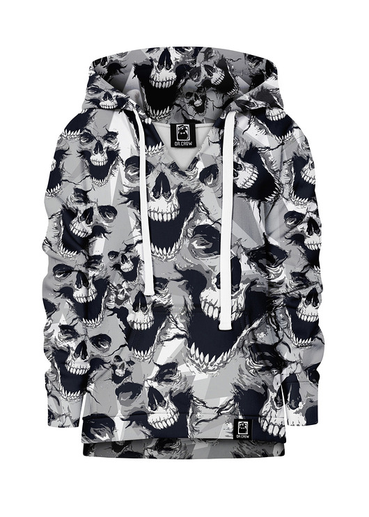 bluzy dla chłopców Bluza Chłopiec DR.CROW Skulls