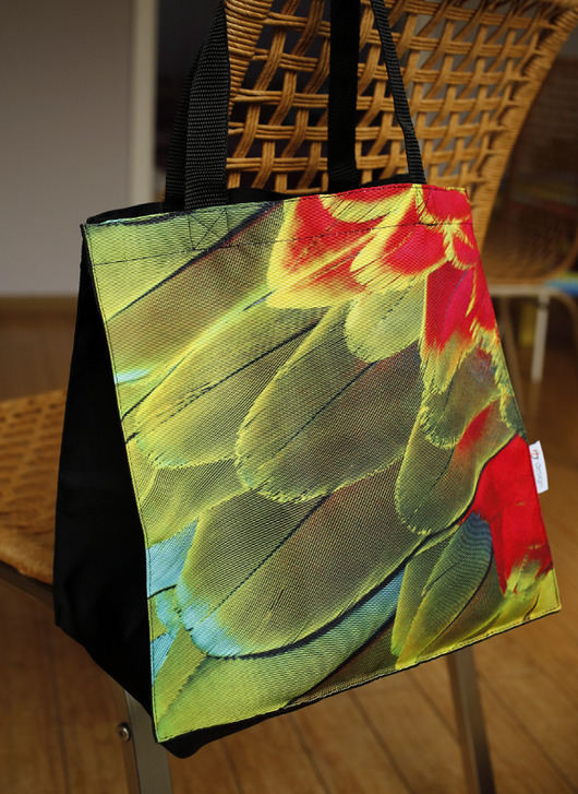 FINAL SALE!!! pióra papugi - torba z dnem 20cm AT design