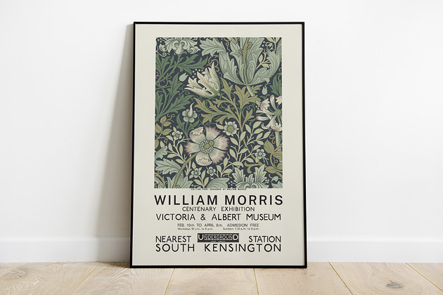 Wiliam Morris - plakat wystawowy Pas De LArt