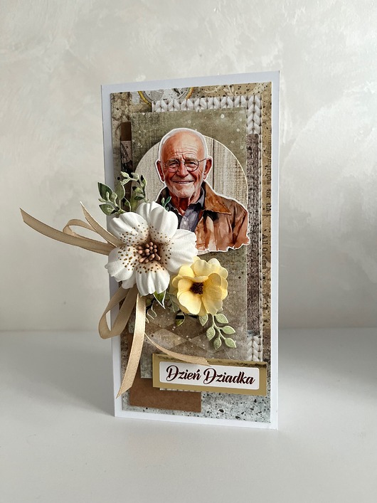 kartki scrapbooking Kartka na Dzień Dziadka