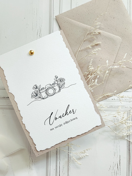 kartki scrapbooking Vouchery na sesję zdjęciową nr 25- 5szt.