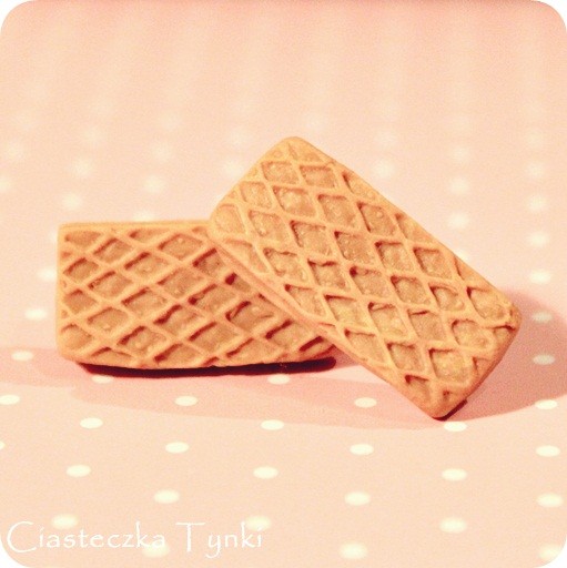 Kolczyki wafelki ciasteczkatynki
