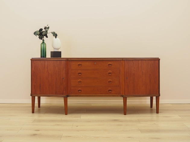 komody Sideboard tekowy, duński design, lata 60, produkcja: Dania