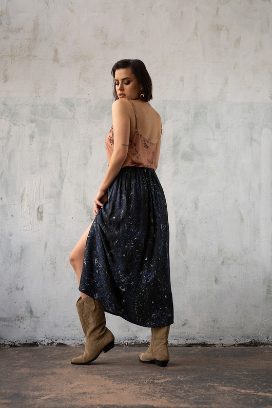 spódnice midi spódnica GALAXY