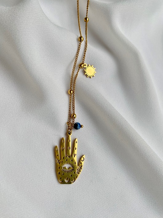 wisiory Naszyjnik Dłoń