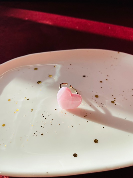 pierścionki - różne PINK pierścionek SERDUSZKO