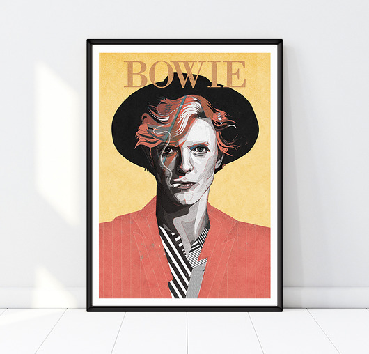 David Bowie  A4 art Giclée print Żaneta Antosik PRINTS