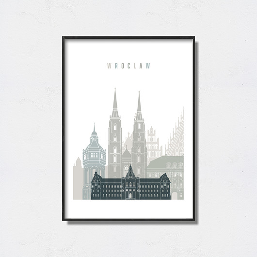plakaty Wrocław grafika minimalistyczna