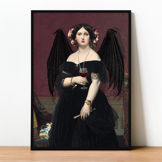 plakaty Plakat Fine Art giclee kolaż Lady Vampire