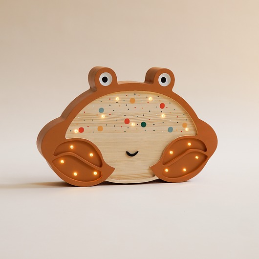 lampy do pokoju dziecka Drewniana Lampka Krab - Ginger