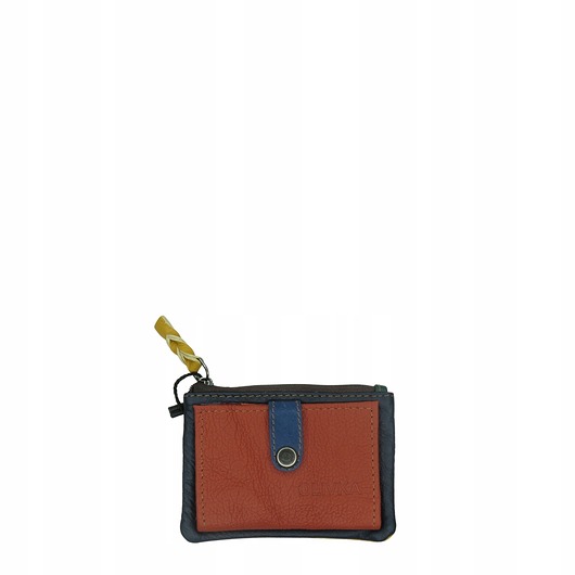 portfele damskie Portfel portfelik mały skórzany miejsce na bilon karty eko OLIVKA