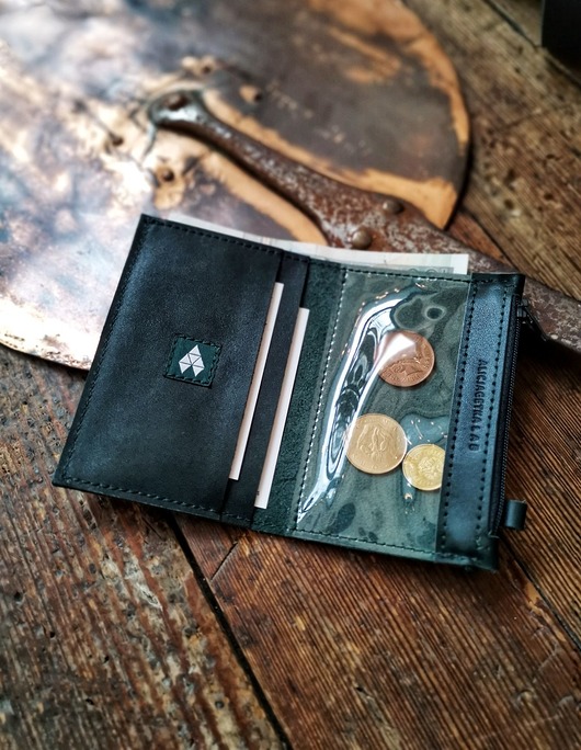 portfele damskie Portfel MINI + Dark Green