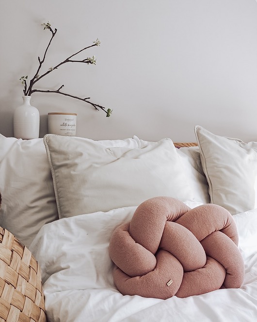 poduszki supły Fat Supeł Pillow  pr. pudrowy róż WYPRZEDAŻ
