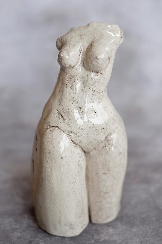 figurki i rzeźby Ręcznie wykonana rzeźba ceramiczna Kobieta