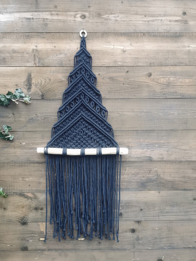 dekoracje świąteczne Czarna choinka z makramy DOSTĘPNA od ręki