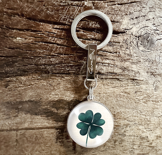 breloki Na szczęście,  stalowy brelok + box