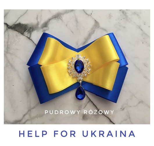broszki Help for Ukraina Brosza w barwach Ukrainy