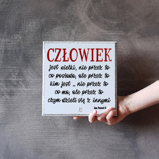 Tabliczka z cytatem motywacyjnym LV Home