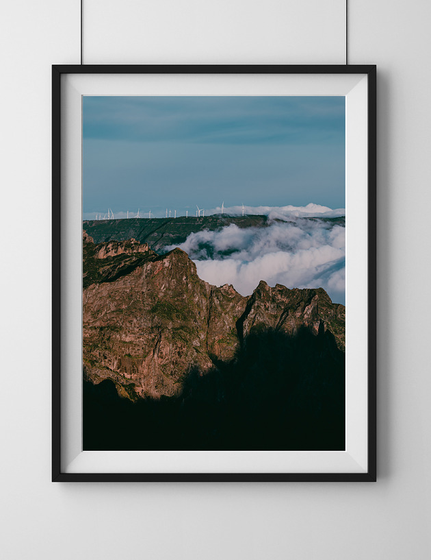 plakaty Góry i wiatraki, plakat, fotografia, plik cyfrowy